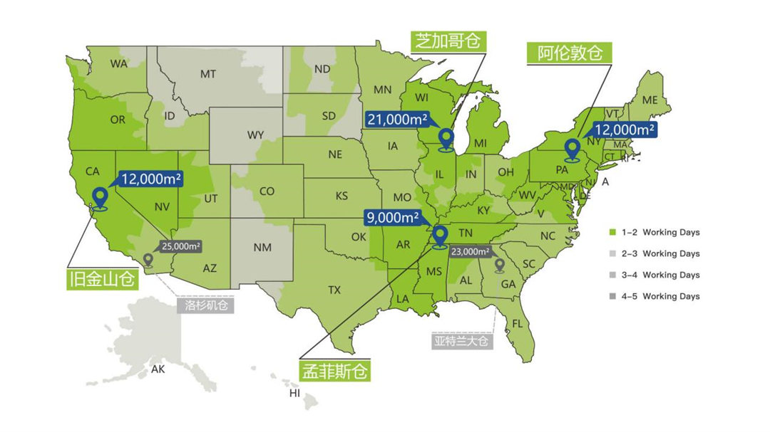 仓盛海外仓仓库布局