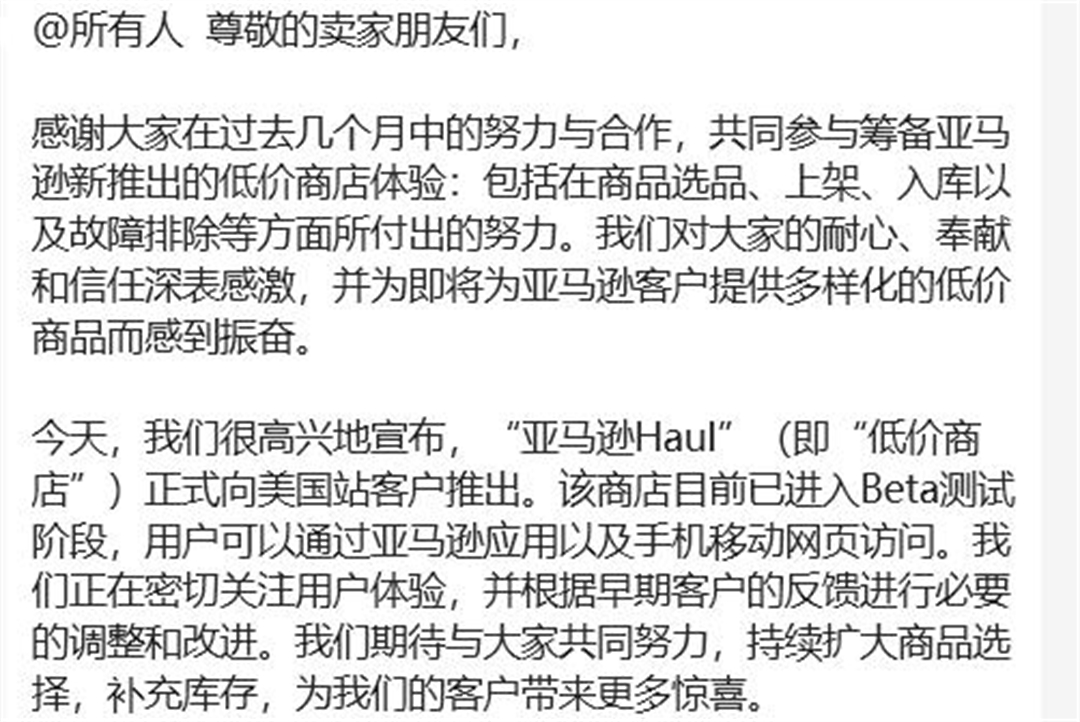 2、亚马逊低价商城美国测试版上线